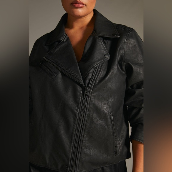 BLANKNYC Anthropologie Black Leather Jacket - Picture 1 of 4